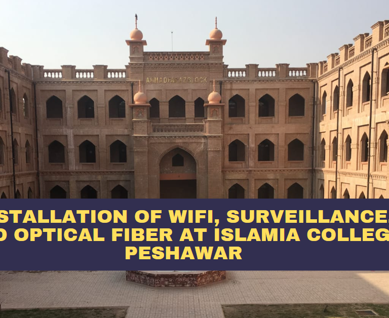 Read more about the article Installation of WiFi, Surveillance, and Optical Fiber at Islamia College Peshawar