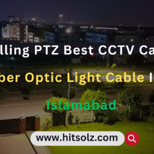 Installing PTZ Best CCTV Cameras & Fiber Optic Light Cable In DCI Islamabad